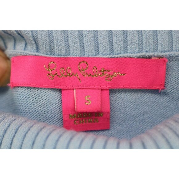 Lilly Pulitzer Siesta Long Sleeve Ruffle Off the Shoulders Sweater-Size Small - Picture 5 of 10